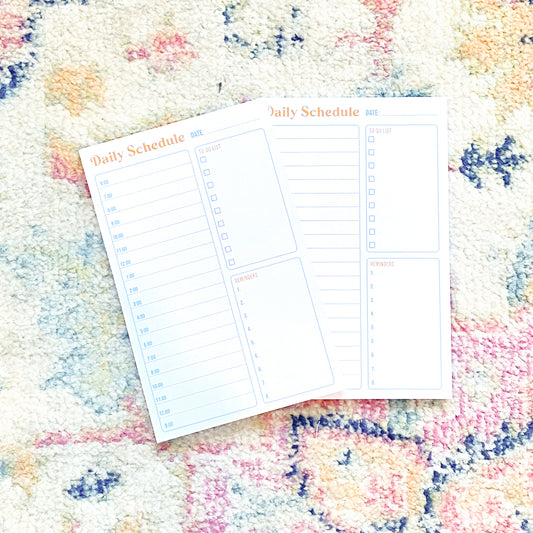 Daily Schedule Notepad