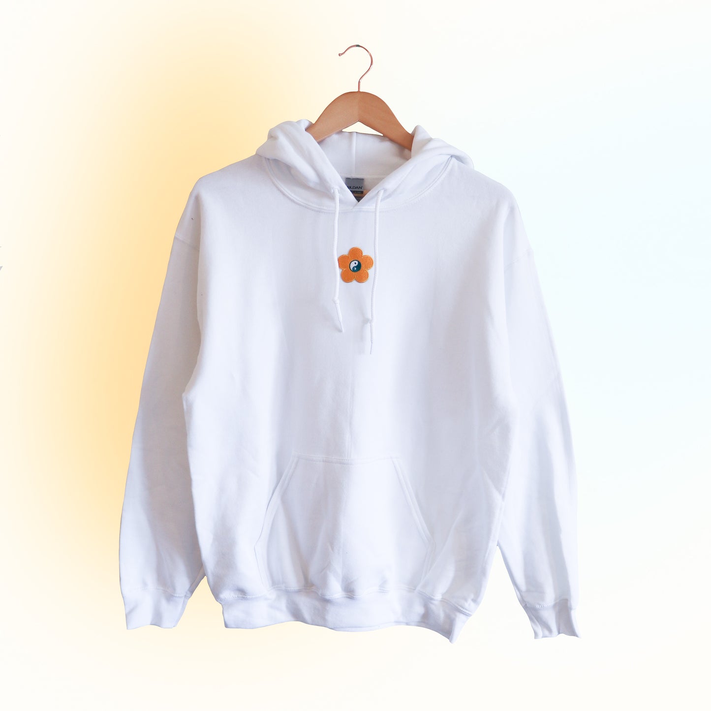 Yin Yang Flower Patch Hoodie